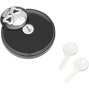 Gas Cap - Non-Vented Skull Locking - Black 0703-0691