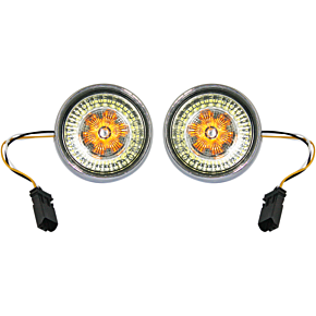 Custom Dynamics Bullet Turn Signal - JAE CVO - Chrome - Smoke Lens PB-BB-AW-JAECS