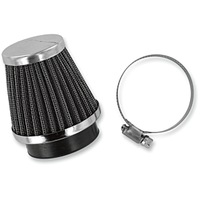 Emgo Air Filter - Chrome End - 52mm 12-55752