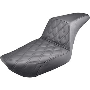 Saddlemen Step Up Seat - Lattice Stitched - Dyna