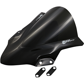 Zero Gravity Double Bubble Windscreen - Dark Smoke - Ninja 400