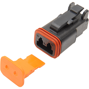 2-wire Black Deutsch Plug & Wdglck Hd# 72112-94bk