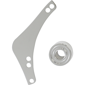 Replacement Breather Bolt Cover Plate - Inverted/Method/Clear Tear/Sidekick - Left - Chrome 600-053