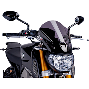 PUIG New Generation Windscreen - Dark Smoke - MT09