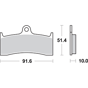 HF Brake Pads - YZF 750 729HF
