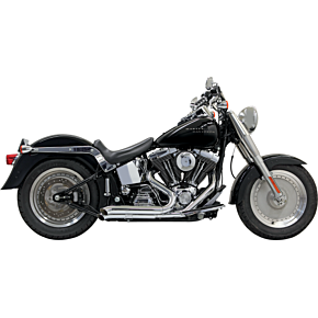 Pro Street Exhaust - Chrome - Turn Out - '86-'17 Softail 1S24D