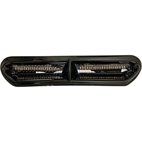 Custom Dynamics LED Vent Insert - Amber/White - Black w/ Black Mesh CD-VENT-AW2-BB