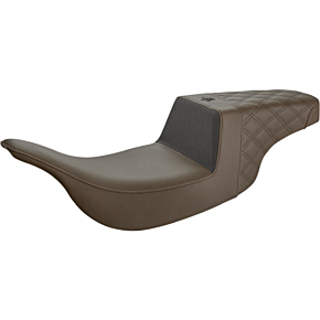 Saddlemen Unknown Industries Seat - Front Carbon Fiber/Black Gripper Lumbar/Rear Lattice Stitch - FL UN97-07-173BR