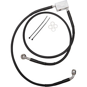 Brake Line - Front - Black - +2" - Softail '00-'03 1741-2951