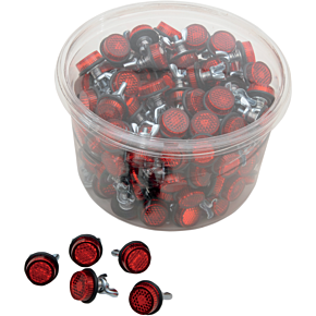 Chris Products License Plate Reflectors - 150ct Tub - Red CH150R