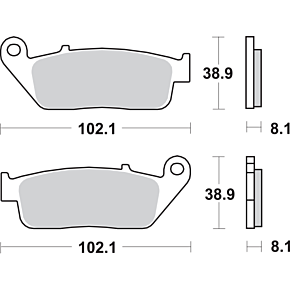 Sbs HS Brake Pads - 627HS 627HS