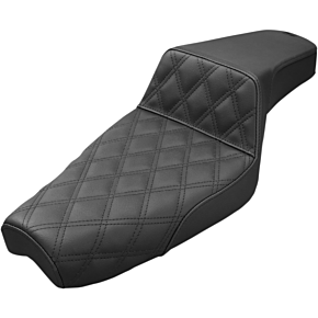 Step Up Seat - Lattice Stitched - Black - XL