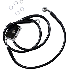 Brake Line - Front - +10" - Black - XL 1741-5311