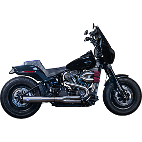 2-into-1 Superstreet Exhaust System - Brushed Stainless Steel 550-1099