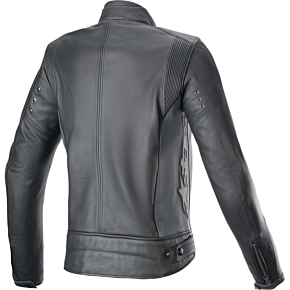 Stella Dyno Leather Jacket - Black Tar Gray/Dark Gray - XL 3113924-1296-XL