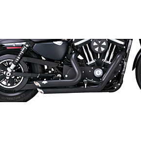 Shortshots Staggered Exhaust System - Black 47329
