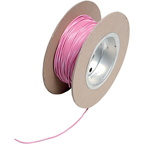 #18-gauge Pink/white Stripe 100' Spool Of Primary Wire