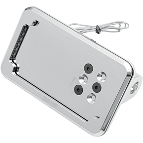 Horizontal License Plate Mount with Light - '86-'07 ST - Chrome CV-4600LH