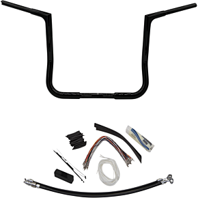 Fat Baggers Inc Handlebar Kit - Flat Top - 14" - Black 709114-B