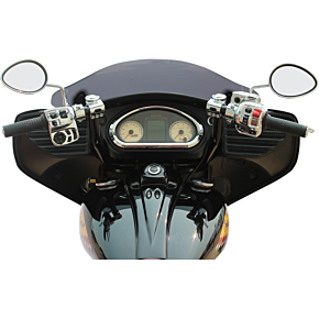 Klock Werks Handlebar - Klip Hanger - 12" - Black/Chrome KW06-01-9011-BC