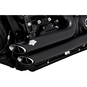 Shortshots Staggered Exhaust System - Matte Black 47333