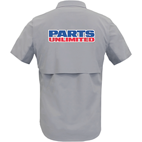 Parts Unlimited Vented Shop Shirt - Gray - Small PSU37ST26GYSM