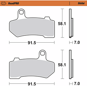 Brake Pads - Sintered Series 412202-PU