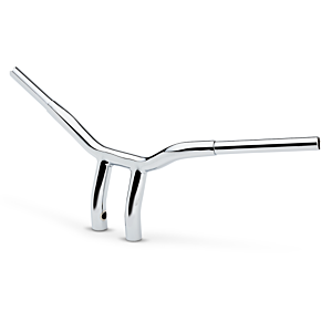 Handlebar - Kage Fighter - One Piece - Bent - 8" - Chrome LA-7338-08