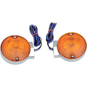 Turn Signal Light Kit - Chrome - Front FLT 2020-0591