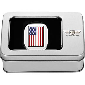 Antenna Cover - Right Rear Fender - American Flag - Chrome FD20-AC-SS-RT