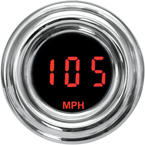 1-7/8" MPH 4000 Series Speedometer - Red Display MCL-4013R-R