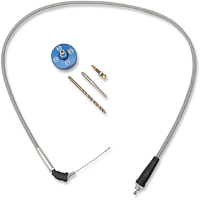 Moose Racing Carburetor, Cover/Cable-Blaster Blue