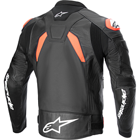 GP Plus R v4 Airflow Leather Jacket - Black/Red Fluo/White - US 40 / EU 50 3100624-1321-50