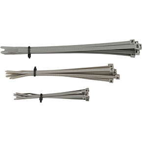 Moose Racing Cable Ties Grey 30Pack