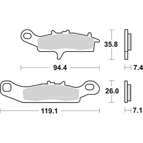 Off-Road Sintered Brake Pads - Kawasaki - 798SI 798SI