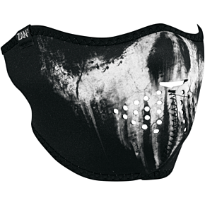 Neoprene Half Mask - Ghost Skull WNFM409H