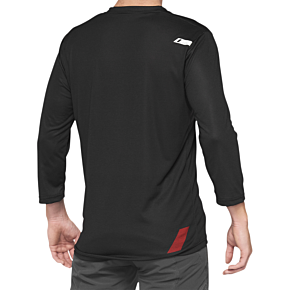 Airmatic 3/4 Sleeve Jersey - Black/Red - Small 40018-00005