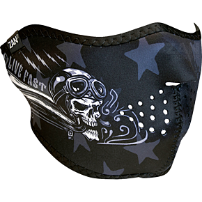 Neoprene Half Mask - Skull Live WNFM709H