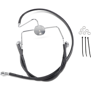 Brake Line - Front - Black - +6" 1741-2523