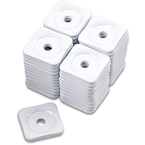 Support Plates - White - Square - 48 Pack ASG-3815-48