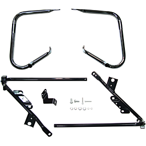 Saddlebag Support Brackets - Black - 09-13FLT 3501-1425