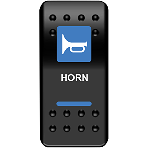 Moose Racing Rocker Switch - Horn - Blue