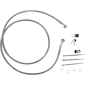 Brake Line - Front - +8" - Stainless Steel 1741-2652