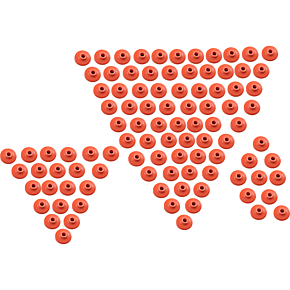 Backer Plates - Orange - Single - 96 Pack 653SPO-96