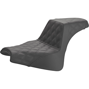 Step Up Seat - Lattice Stitched - Black