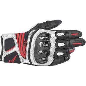 Alpinestars SPX AC V2 Gloves - Black/White/Red - 2XL