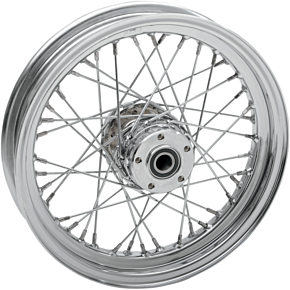 Rear Wheel - Single Disc/No ABS - Chrome - 16"x3.00" - '02-'07 FLT 0204-0424