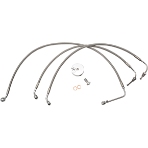 Brake Lines - 12" - 14" Ape Hanger Handlebars - Stainless Steel LA-8011B13