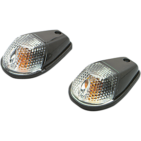 K and S Technologies Flush Mount Marker Lights - Black/Clear