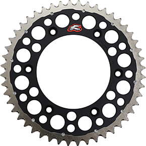 Renthal Twinring™ Rear Sprocket - 48 Tooth - Black 1540-520-48GPBK
